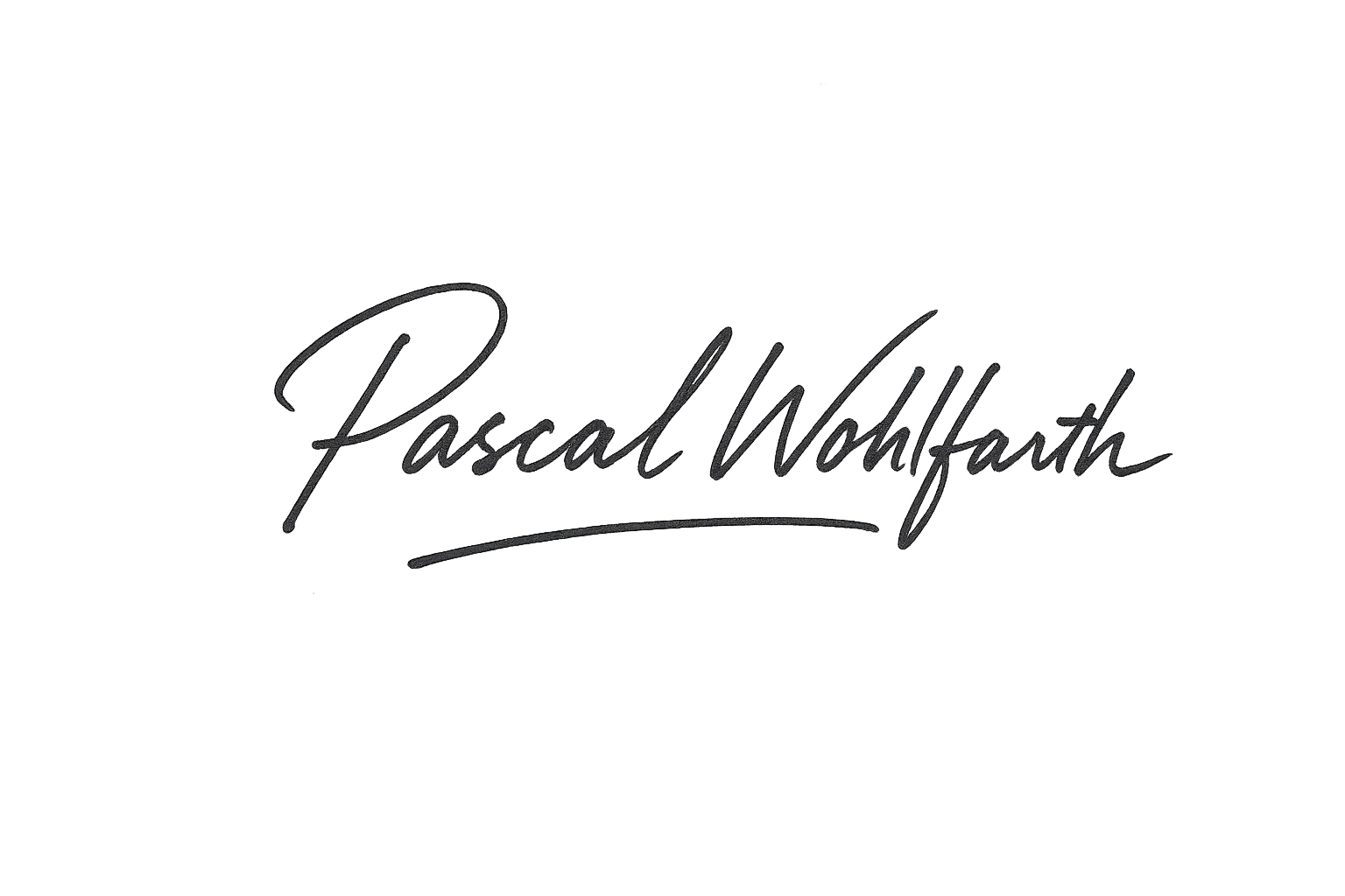 Pascal Wohlfarth Unterschrift